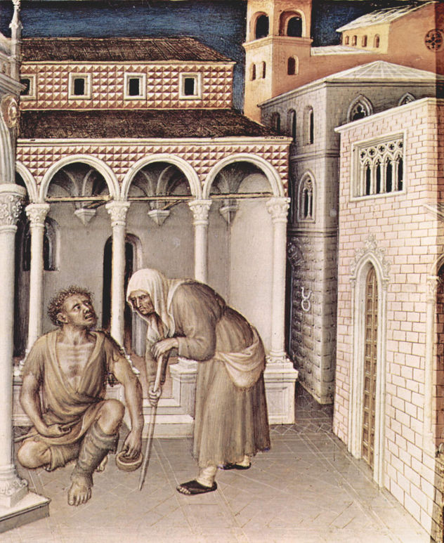 Adoration of the Magi, left predella panel