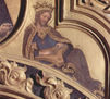 Adoration of the Magi, central field of the gable, left scene