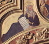 Adoration of the Magi, central field of the gable, left scene