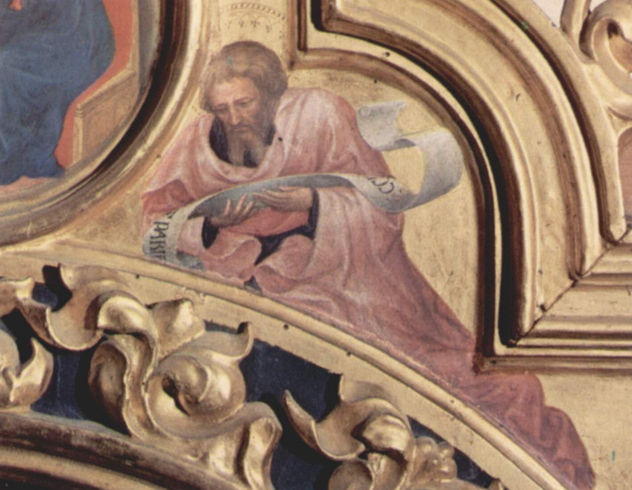 Adoration of the Magi, right gable field, right scene