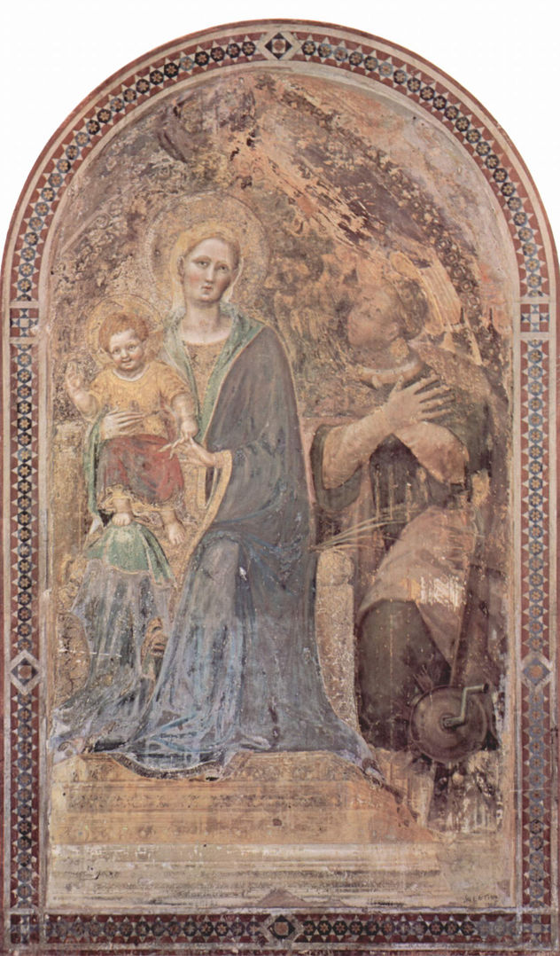Fresko en la catedral de Urbino, escena