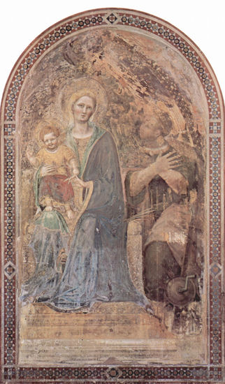 Fresco in the Cathedral of Urbino, scene 