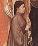 Madonna with Saint Nicholas of Myra and Saint Catherine of Alexandria and Donor, Detail