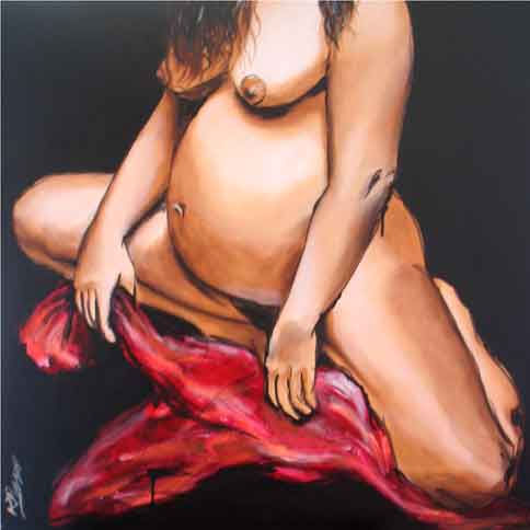 MATER 10 Acrylic Canvas Figure Painting