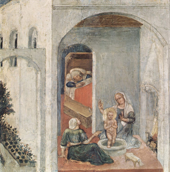 Quaratesi Polyptych, five predella panels with scenes from the life of Saint Nicholas of Bari (representations of miracles), scene 