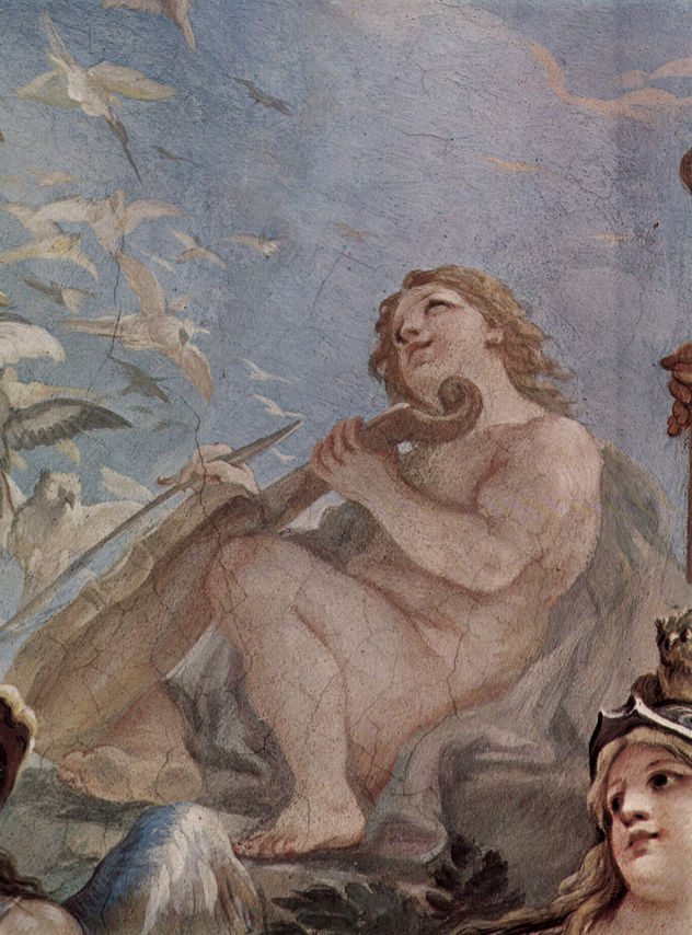 Frescos en la Galería del Palacio Medici-Riccardi en Florencia, escena