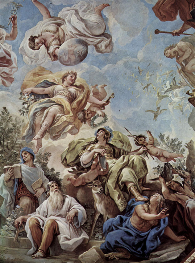 Frescos en la Galería del Palacio Medici-Riccardi en Florencia, escena