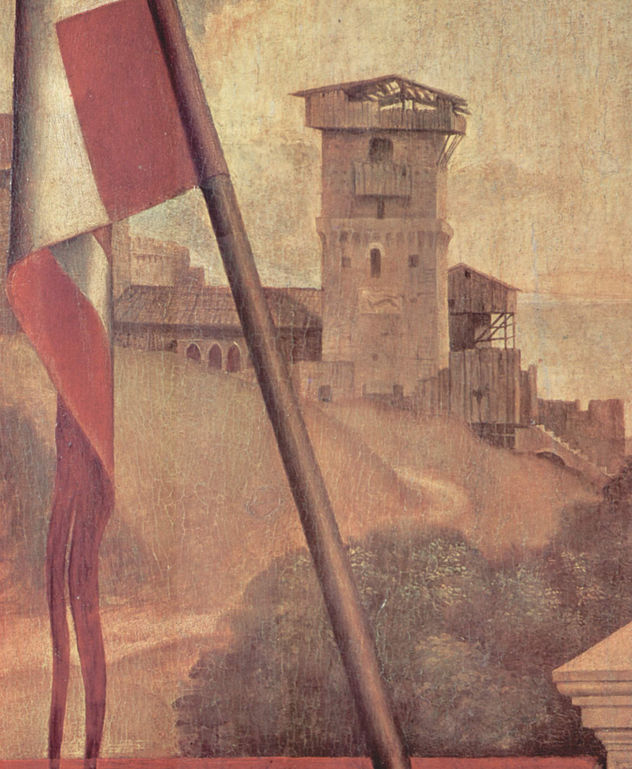 Altar de Castelfranco, escena