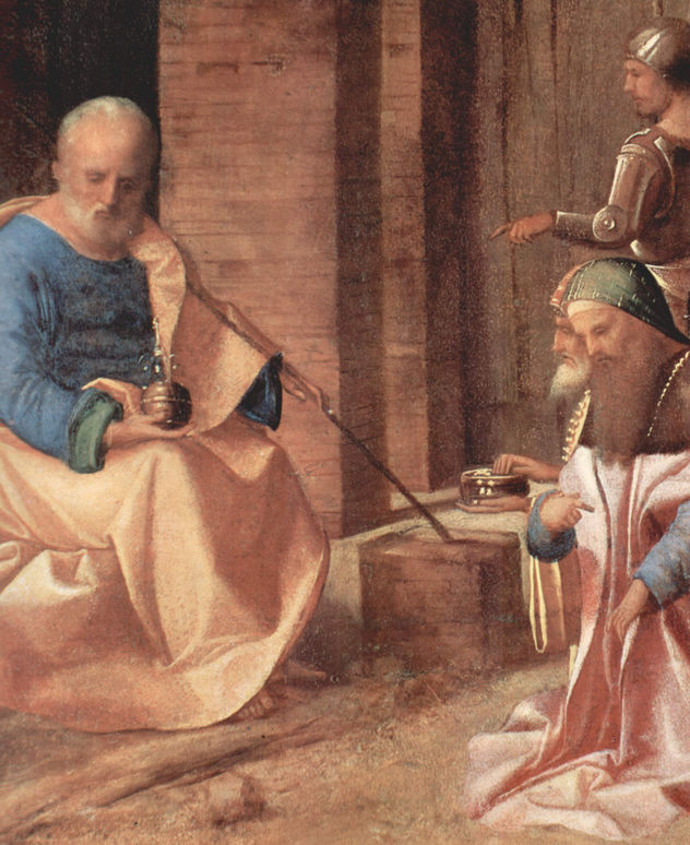 Anbetung der der Drei Heiligen Könige, Detail