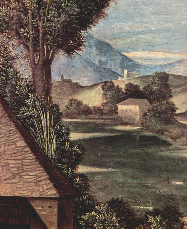 Anbetung de los pastores, detalle