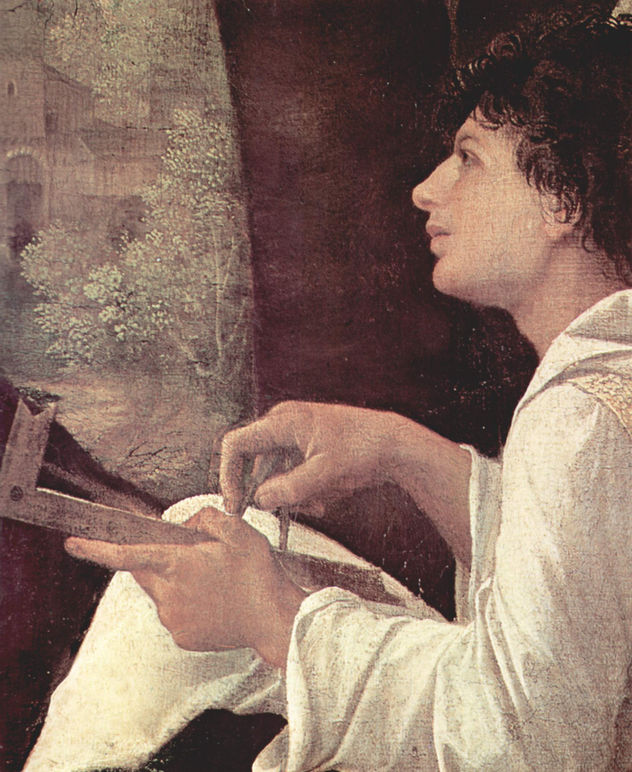 Los tres filósofos, detalle