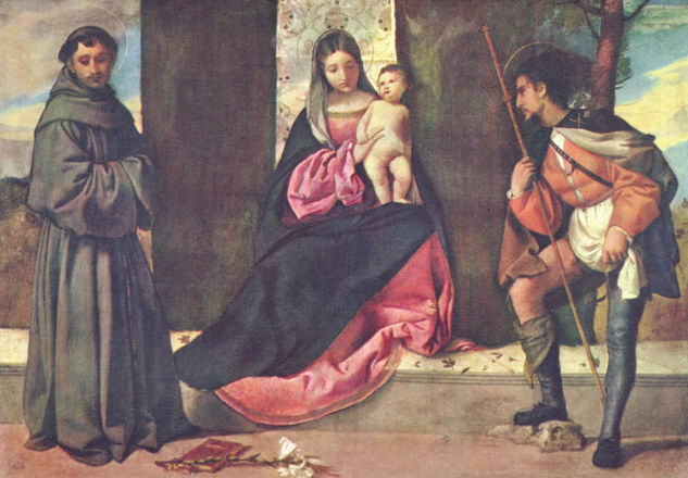 Madonna con San Antonio de Padua y San Roque 