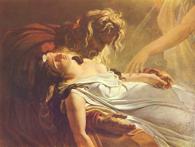 Malvina, in the arms of Fingal, dying 