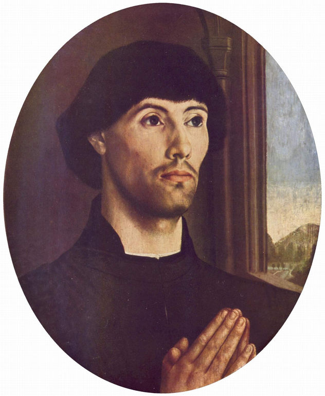 Retrato de un hombre, ovalado