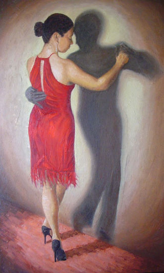 s-tango Mixed media Canvas Figure Painting