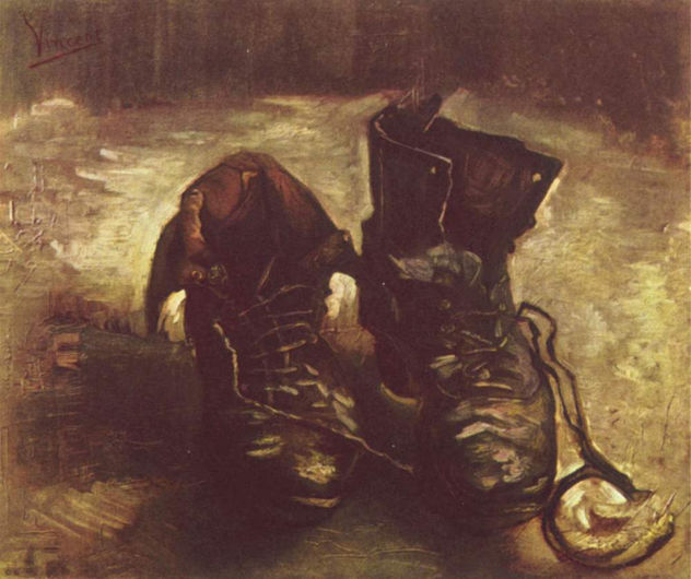 Naturaleza muerta, un par de zapatos