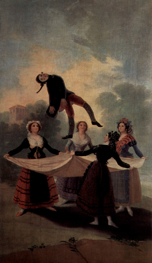 Diseños para los tapices para la decoración de los palacios reales El Pardo y El Escorial, escena