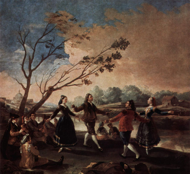 Diseños para los tapices para la decoración de los palacios reales El Pardo y El Escorial, escena