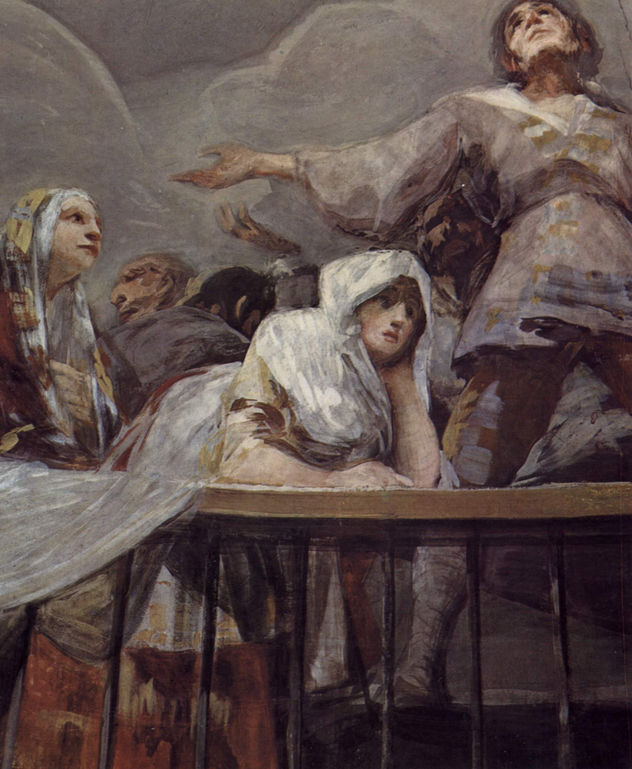 Kuppelfresko in San Antonio de la Florida, Madrid, Szene aus der Legende des Hl. Antonius von Padua