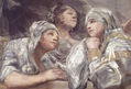 Cupola fresco in San Antonio de la Florida, Madrid, scene from the legend of St. Anthony of Padua