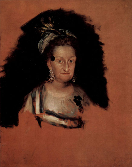 Portrait of Josefa Bayeu by Goya, wife of the artist 