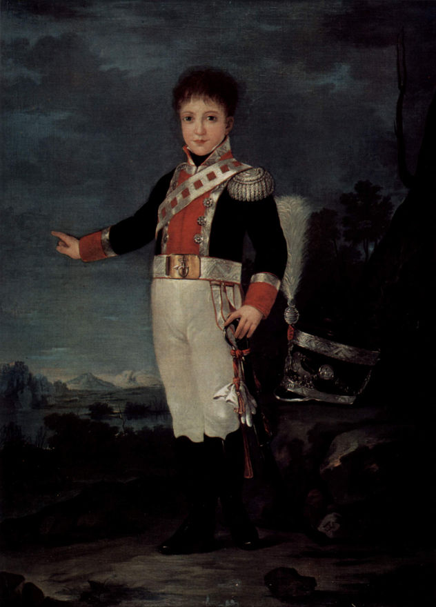 Porträt des Ferdinand VII. im Königsornat