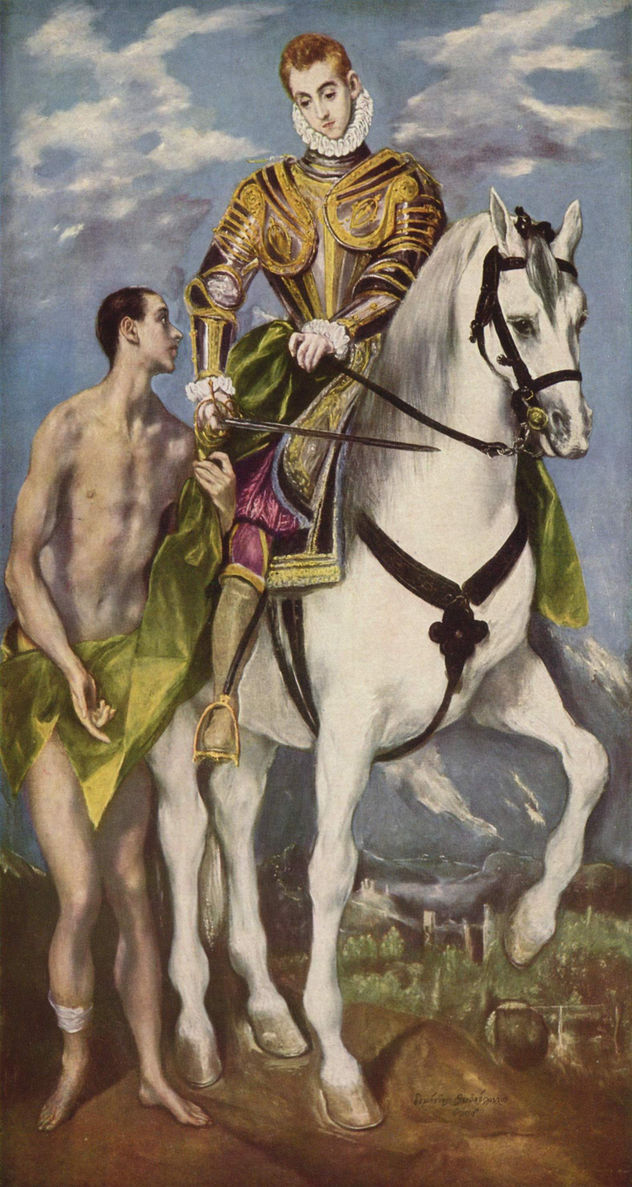 San Martín con el limosnero