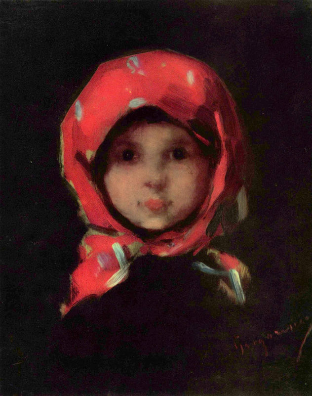 Head of a Young Peasant Girl