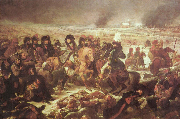 Napoleón en el campo de batalla de Prusia-Eylau, detalle
