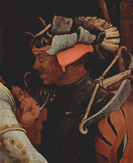 Reception of Saint Erasmus by Saint Maurice, detail 