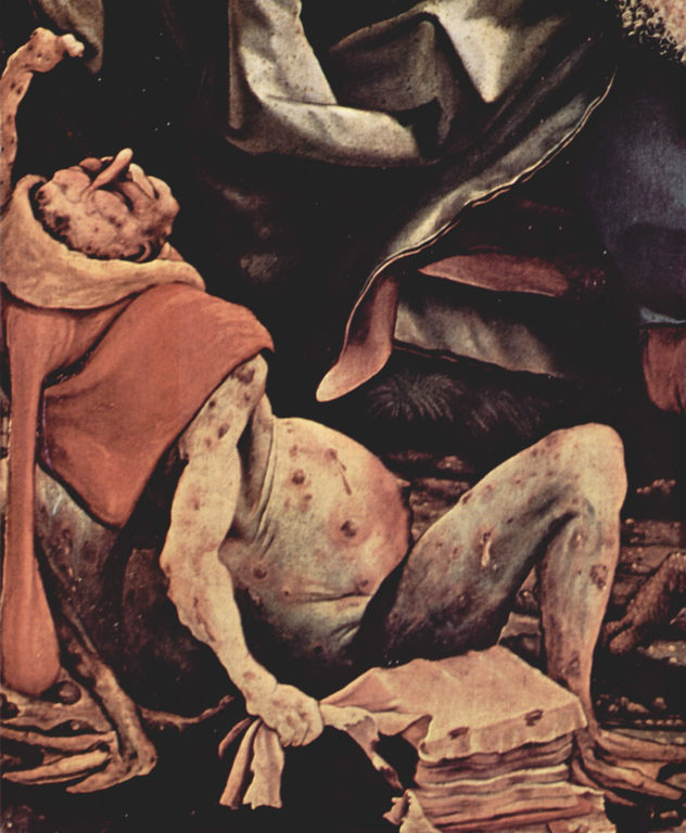 Isenheim Altarpiece, formerly the high altar of the Antoniter monastery in Isenheim/Alsace, second display side, general view, scene (from the left)