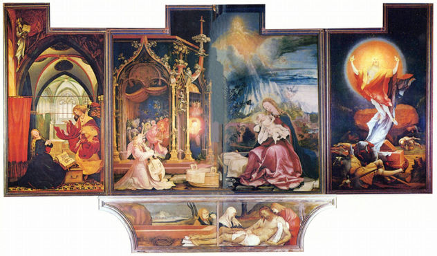 Isenheim Altarpiece, formerly the high altar of the Antonite monastery in Isenheim/Alsace, second display side, left wing, scene.