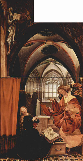 Isenheim Altarpiece, formerly the high altar of the Antonite monastery in Isenheim/Alsace, second display side, left wing, scene. 