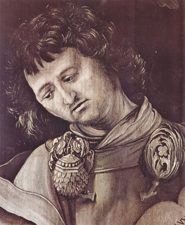 Tablets with Four Saints for the Heller Altar by Albrecht Dürer, formerly in the Dominican Church of Frankfurt am Main, scene.