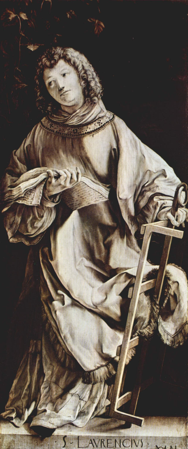 Tablets with Four Saints for the Heller Altar by Albrecht Dürer, formerly in the Dominican Church of Frankfurt am Main, scene.