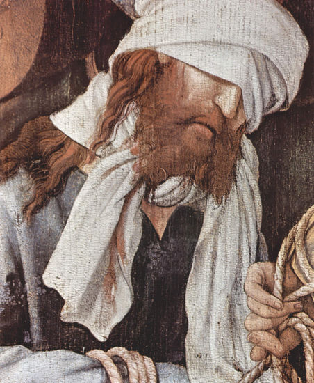 Verspottung Christi, Detail 