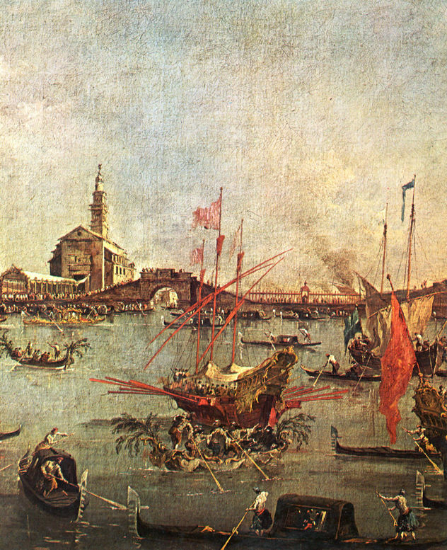 Serie de pinturas "Le Solennità Dogali", escena