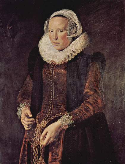 Portrait of a Woman About Forty Years Old with Folded Hands 