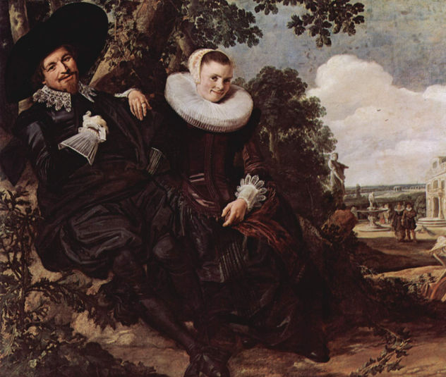 Retrato de una joven pareja, detalle
