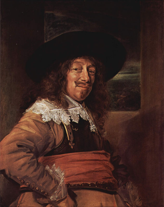 Retrato de un hombre con guantes