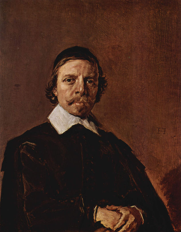 Portrait of a Man with a V-neck