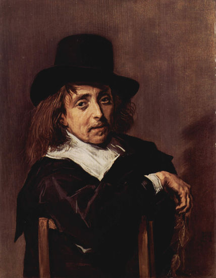 Portrait of a Man Sitting with a Tilted Hat 