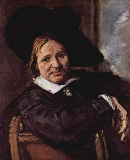 Portrait of a seated officer with propped arm 