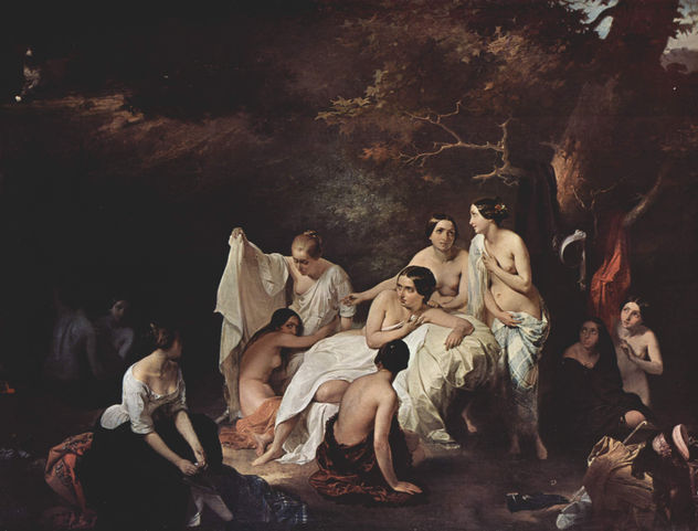 Bath of the Nymphs, Detail
