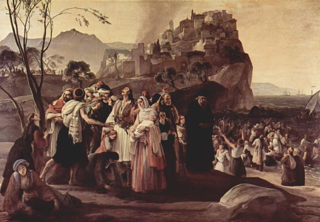 The Refugees of Parga, detail