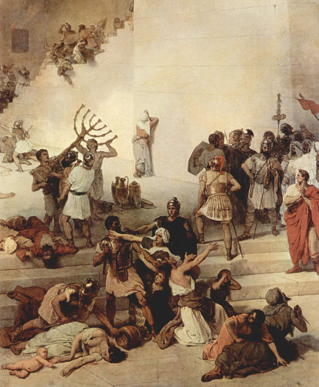 La destrucción del Templo de Jerusalén, detalle