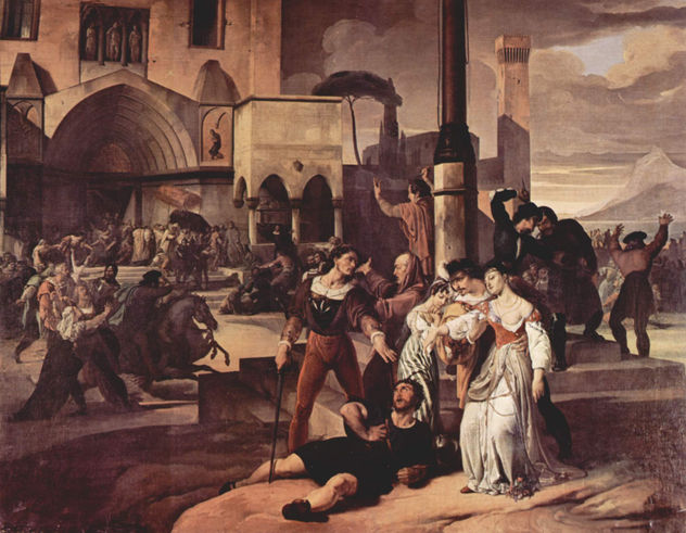 Serie de pinturas "Noches Sicilianas", Escena 3