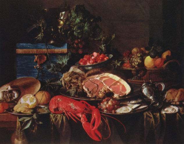 Still Life with Fruits and Lobster 