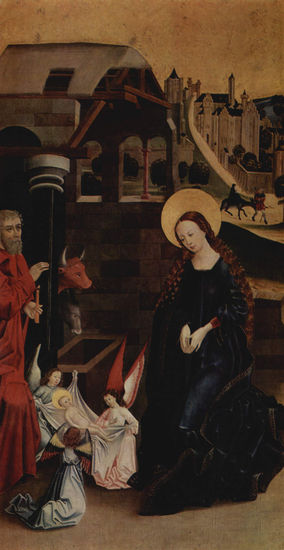 Nativity of Christ, Adoration of the Child Jesus, Detail 