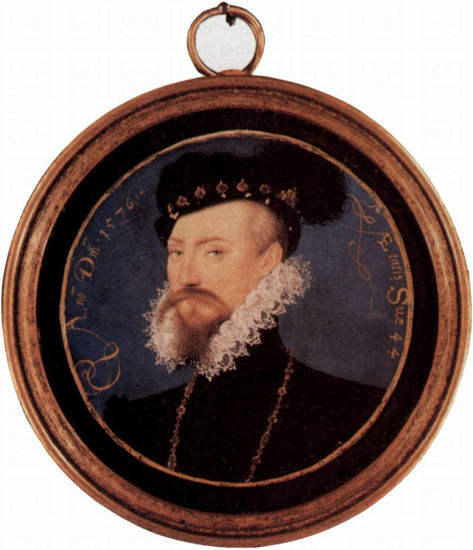 Portrait of Sir Christopher Hatton, Oval 